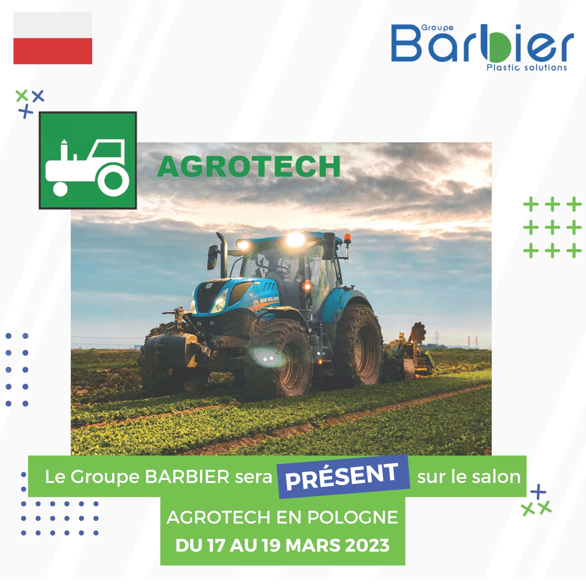 Salon Agrotech Pologne - Groupe Barbier